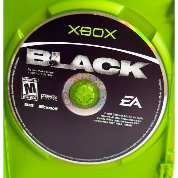 BLACK FPS Videogame (Microhsoft Xbox, 2006) Complete w/ Case & Manual - Picture 6 of 7
